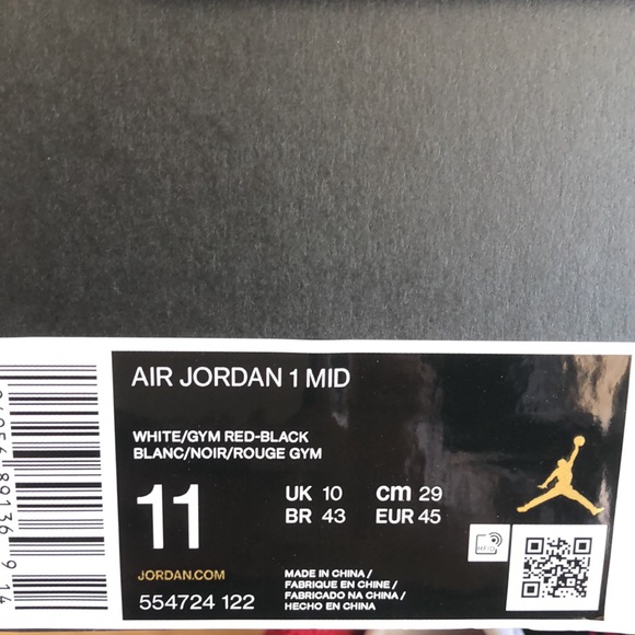 NIKE AIR JORDAN 1 MID SNEAKERS - Picture 8 of 10